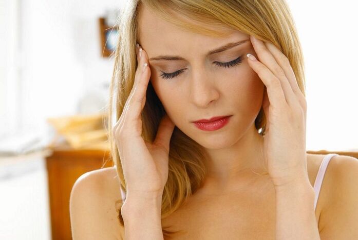 Cervical osteochondrosis headache