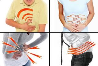 back pain and the lower part of the stomach causes