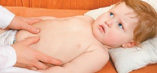 back pain and the lower part of the stomach in children